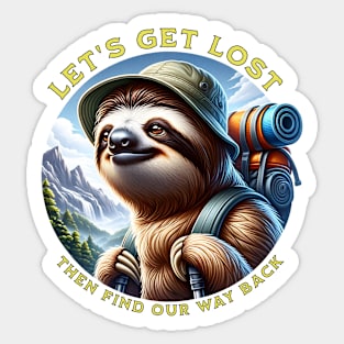 Let's Get Lost Sticker